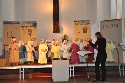 Foto vom Kindermusical in der Kirche