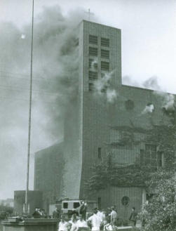 Foto vom Kirchenbrand